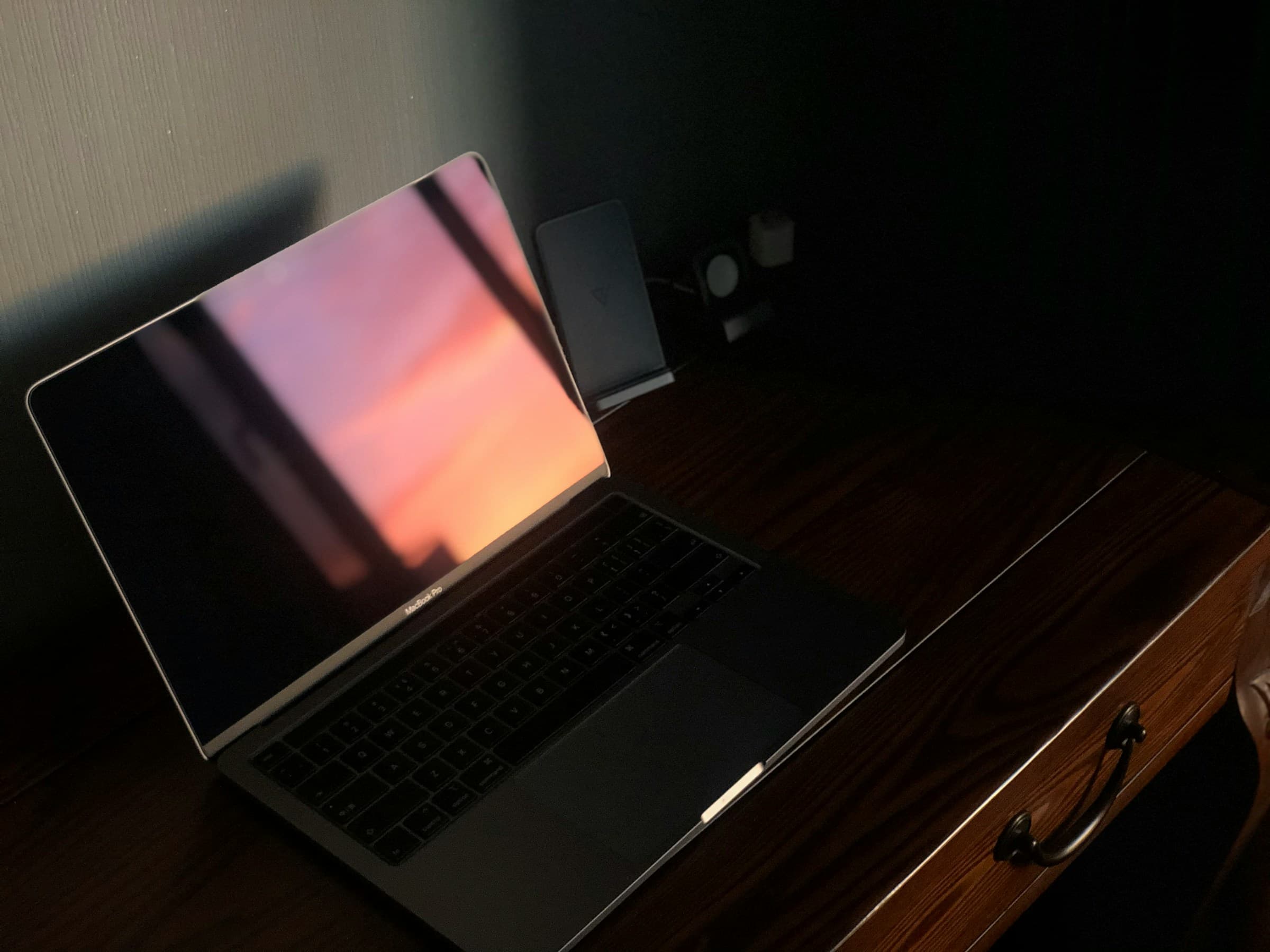 Computer on desk